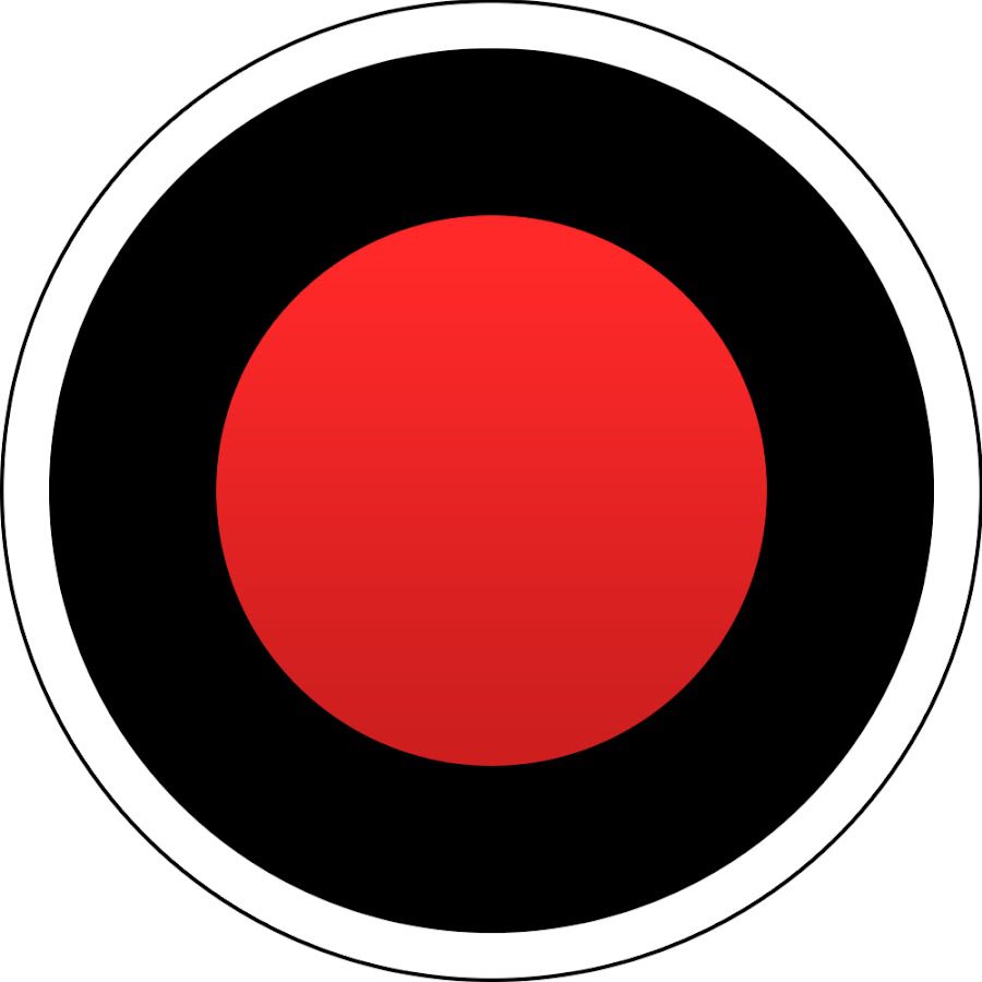 A red circle with a black dot in the center. Alt text: "Red circle with black dot - Bandicam Crack Free Download.
