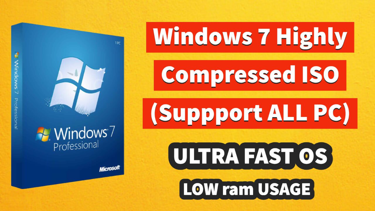 Download Windows 7 Highly Compressed ISO