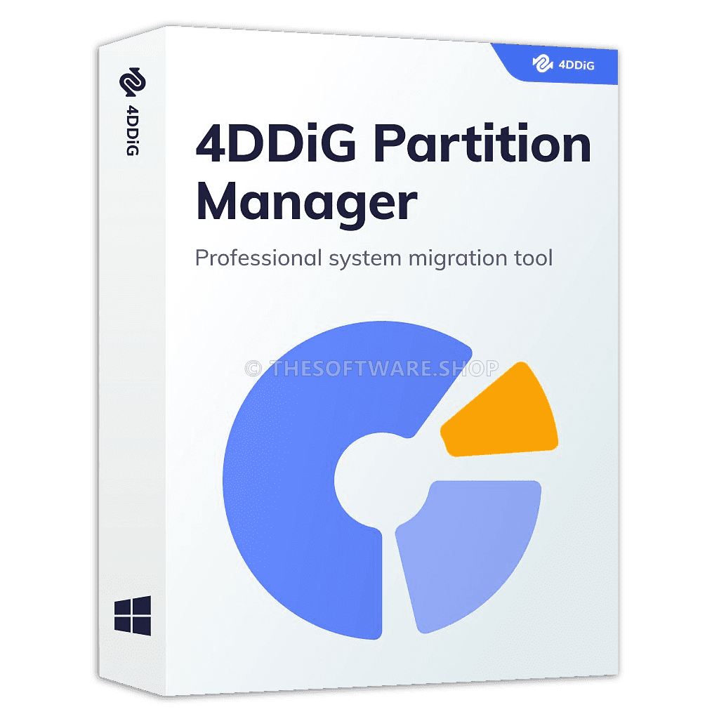 Alt text: "Image showing 4DDiG Partition Manager Crack software interface for managing disk partitions efficiently." Version 1.