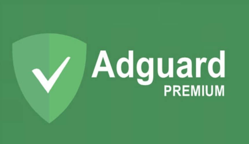 1. AdGuard Premium logo on green background, representing AdGuard Ad Blocker Mod APK.