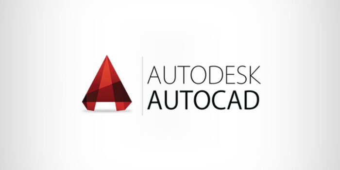 Version 1: Logo of Autodesk AutoCAD software, featuring the iconic design with the text "Autodesk AutoCAD Crack".
