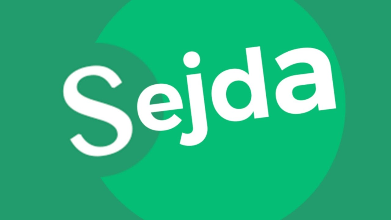 Green Sejda PDF Desktop logo with the white text "Sejda" prominently displayed on top of a green circular background. The design includes a darker green semi-circle on the left side.